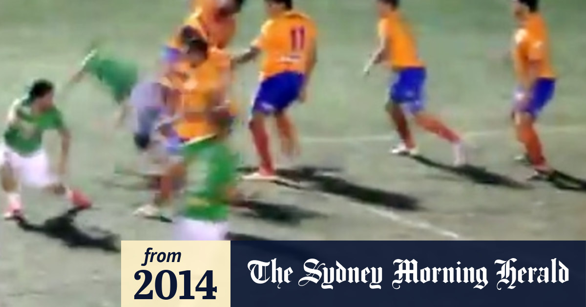 Match called off with 12 red cards handed out after vicious brawl